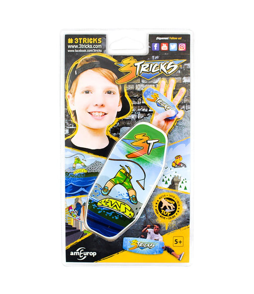 3Tricks green wakeboard deck - Caramel Fingerboards - Fingerboard store