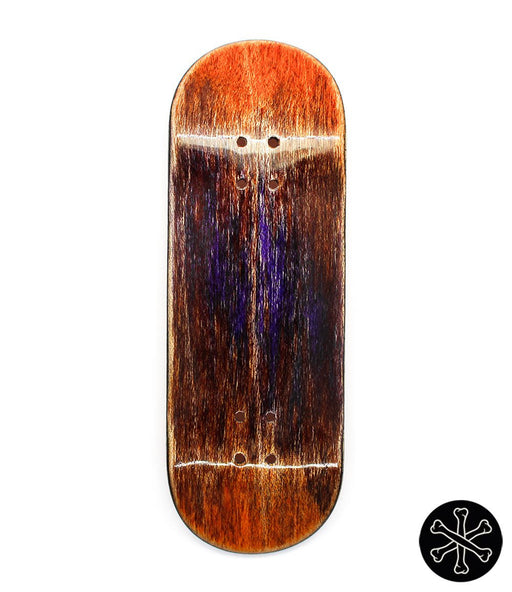 Bone abstract fingerboard deck 32mm - Caramel Fingerboards - Fingerboard store