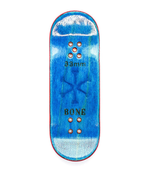 Bone blue logo fingerboard deck 33mm - Caramel Fingerboards - Fingerboard store