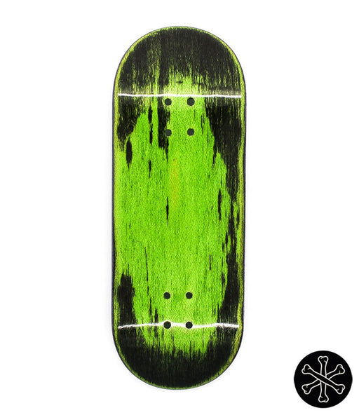 Bone lime and black fingerboard deck 34mm - Caramel Fingerboards - Fingerboard store