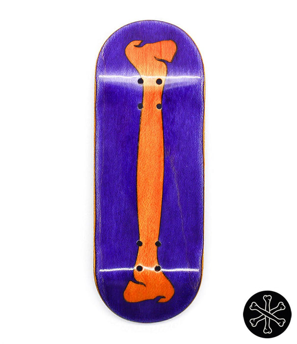 Bone orange bone split - ply fingerboard deck 34mm - Caramel Fingerboards - Fingerboard store