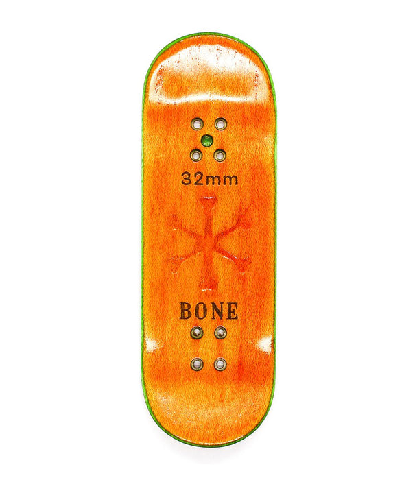 Bone orange logo fingerboard deck 32mm - Caramel Fingerboards - Fingerboard store