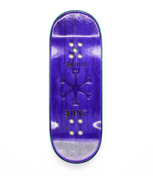 Bone purple logo fingerboard deck 34mm - Caramel Fingerboards - Fingerboard store