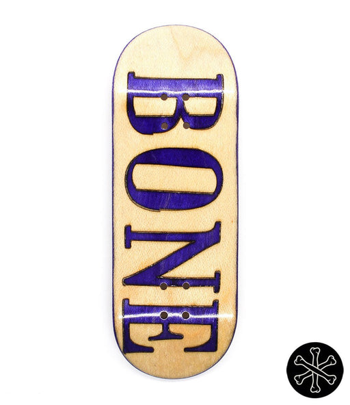 Bone purple split - ply fingerboard deck 33mm - Caramel Fingerboards - Fingerboard store