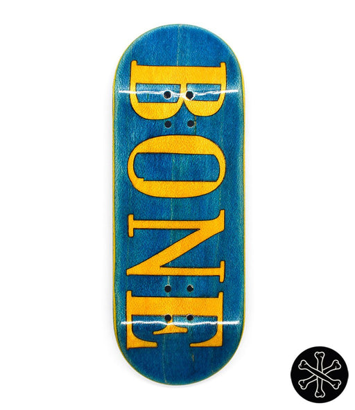 Bone yellow split - ply fingerboard deck 34mm - Caramel Fingerboards - Fingerboard store