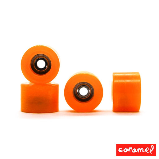 Caramel orange wheels 7mm 70D - Caramel Fingerboards - Fingerboard store