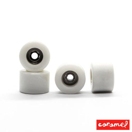 Caramel white wheels 7mm 70D - Caramel Fingerboards - Fingerboard store