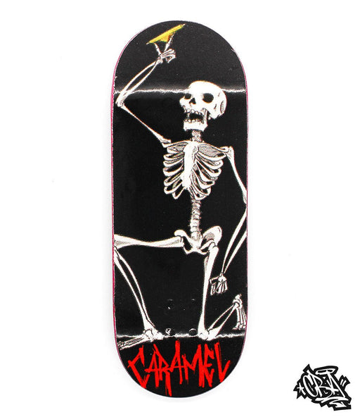 Cba x Caramel skeleton fingerboard deck 34mm - Caramel Fingerboards - Fingerboard store