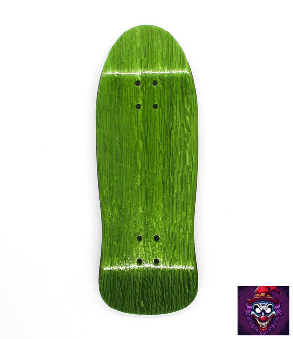 Clown lime green fingerboard deck 33mm - Caramel Fingerboards - Fingerboard store