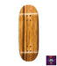 Clown wood grain fingerboard deck 33mm - Caramel Fingerboards - Fingerboard store