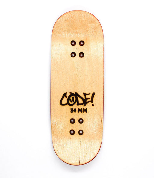 Code blue/gre fingerboard split - ply deck 34mm - Caramel Fingerboards - Fingerboard store