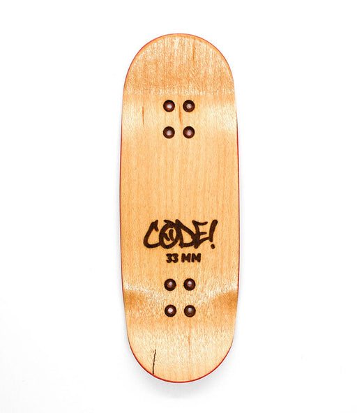 Code brick fingerboard split - ply deck 33mm - Caramel Fingerboards - Fingerboard store