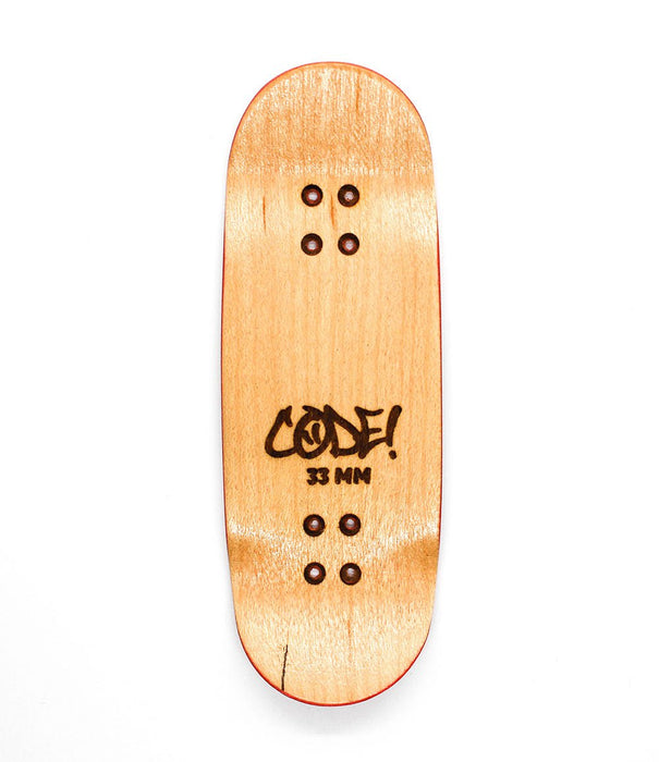 Code brick fingerboard split - ply deck 33mm - Caramel Fingerboards - Fingerboard store