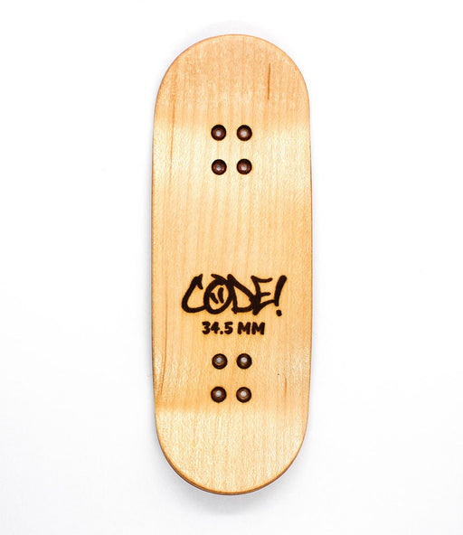 Code green line fingerboard split - ply deck 34.5mm - Caramel Fingerboards - Fingerboard store