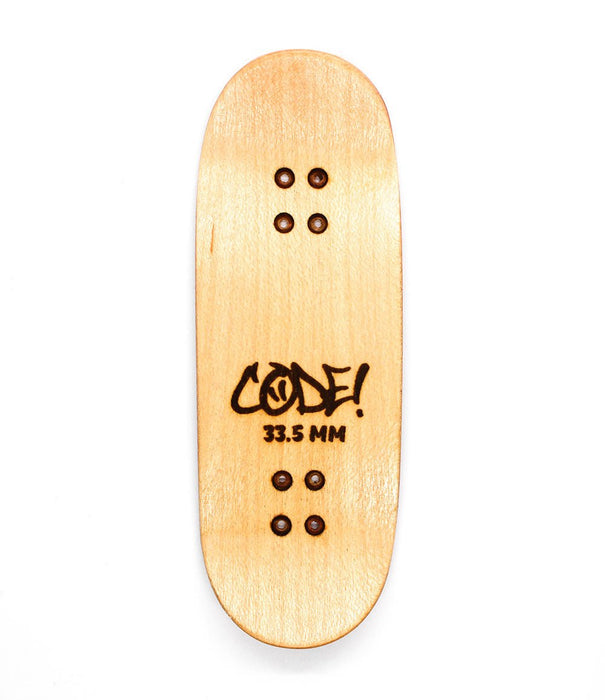 Code green/brown fingerboard split - ply deck 33.5mm - Caramel Fingerboards - Fingerboard store