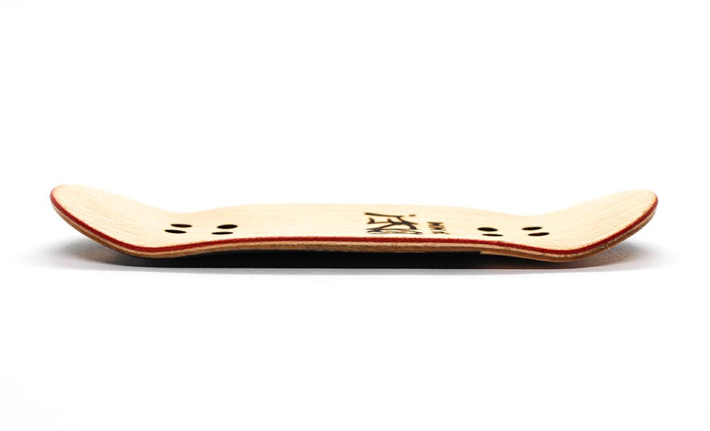 Code green/dark brown fingerboard split - ply deck 34mm - Caramel Fingerboards - Fingerboard store