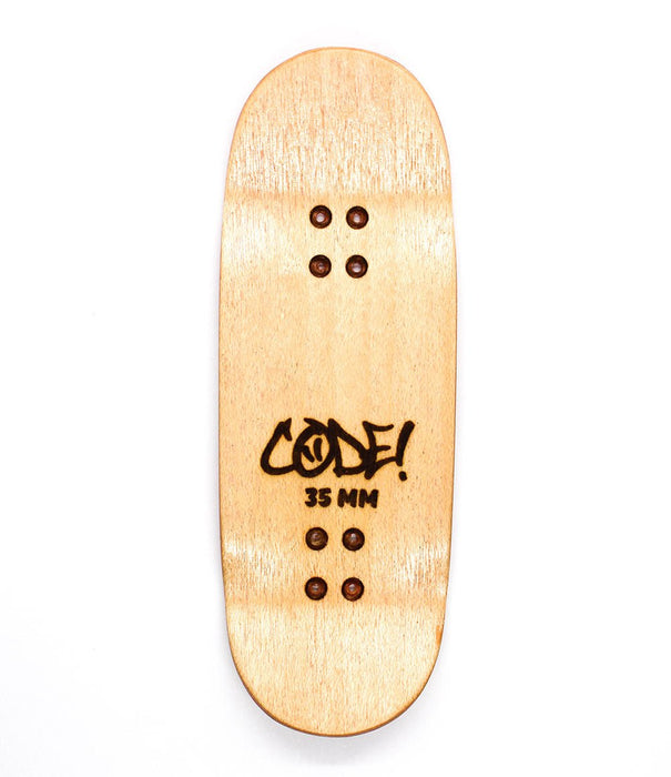 Code old pink fingerboard split - ply deck 35mm - Caramel Fingerboards - Fingerboard store