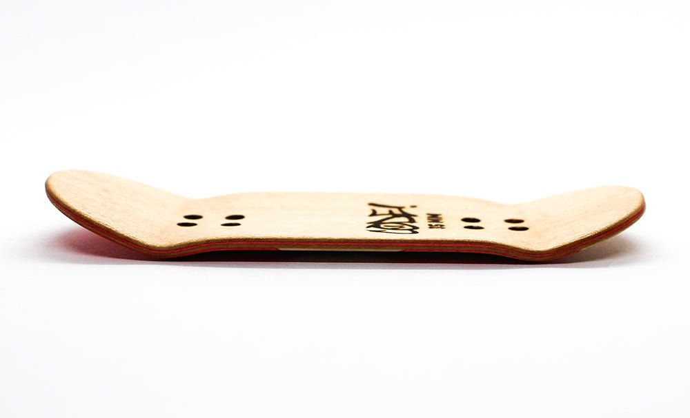 Code old pink fingerboard split - ply deck 35mm - Caramel Fingerboards - Fingerboard store