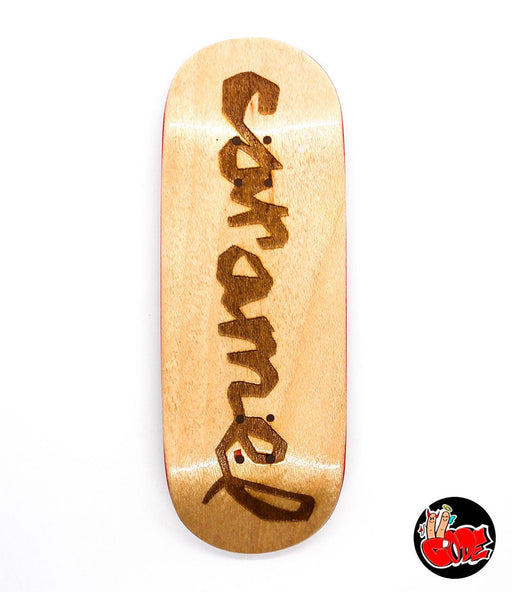 Code x Caramel logo fingerboard deck 34mm - Caramel Fingerboards - Fingerboard store