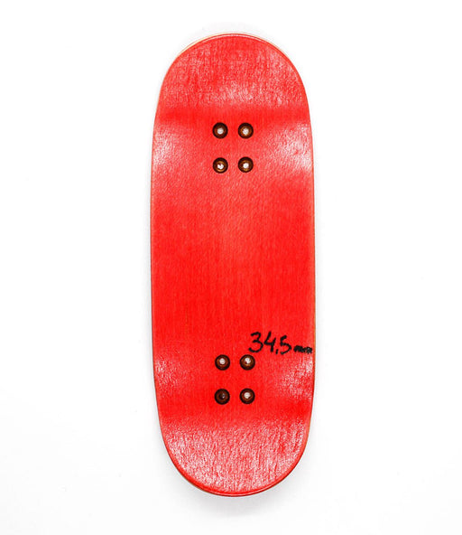 Code x Caramel ugly face fingerboard deck 34.5mm - Caramel Fingerboards - Fingerboard store