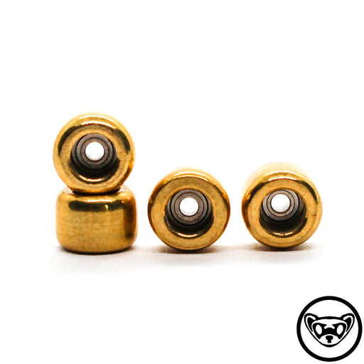 Ferret Fingerboard polished metal wheels 6.6mm - Caramel Fingerboards - Fingerboard store