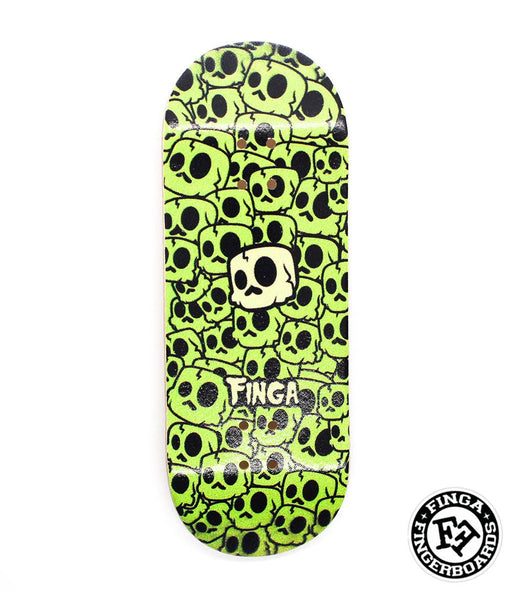 Finga fingerboard skulls deck 34.5mm - Caramel Fingerboards - Fingerboard store