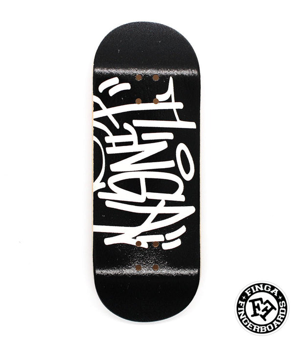 Finga fingerboard tag black 34.5mm - Caramel Fingerboards - Fingerboard store