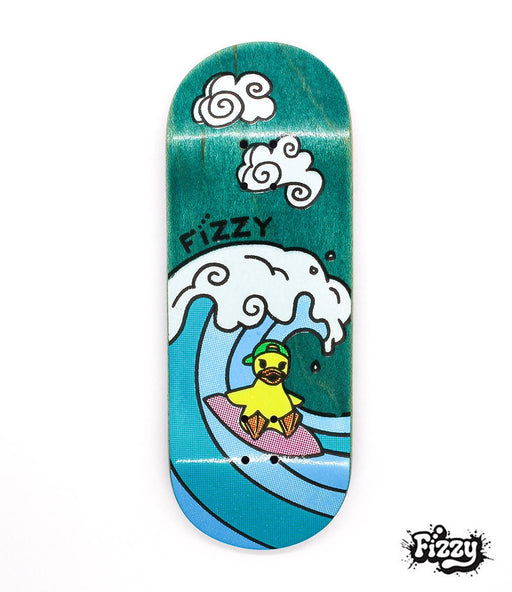 Fizzy aqua surf duck fingerboard deck 35mm - Caramel Fingerboards - Fingerboard store