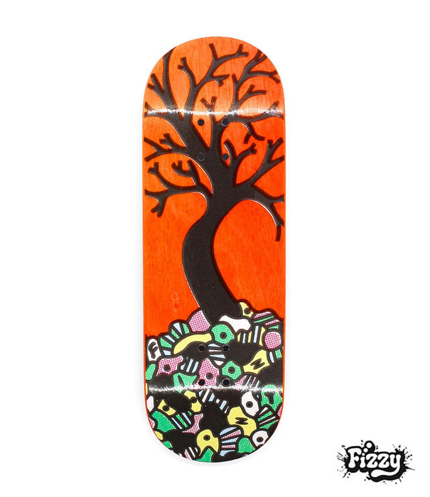 Fizzy orange tree fingerboard tree 32mm - Caramel Fingerboards - Fingerboard store