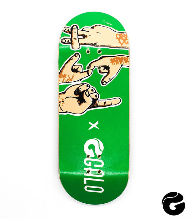 Galo Asi Berlin x Ceaflip fingerboard deck - Caramel Fingerboards - Fingerboard store