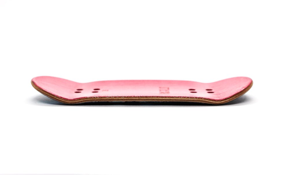 Galo x Caramel wheel rush pink deck - Caramel Fingerboards - Fingerboard store