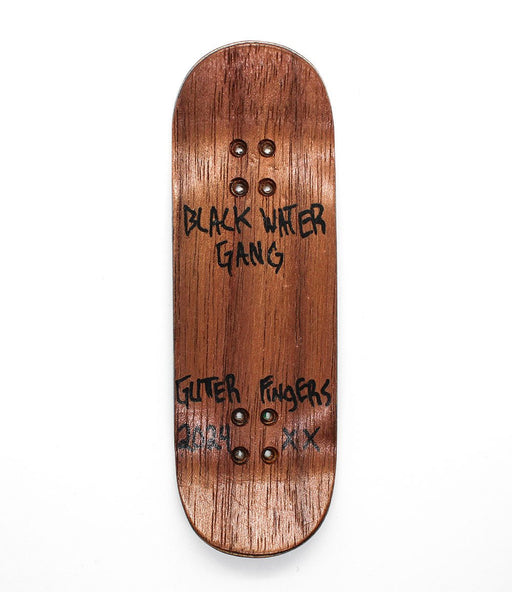 Gutter black water gang fingerboard deck 31mm - Caramel Fingerboards - Fingerboard store