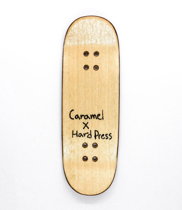 Hard Press x Caramel recycled deck 30mm - Caramel Fingerboards - Fingerboard store