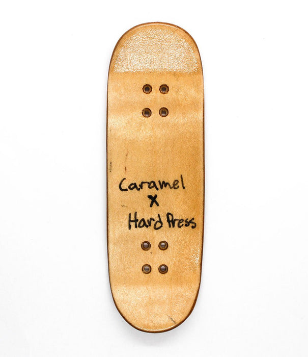 Hard Press x Caramel recycled deck 30mm - Caramel Fingerboards - Fingerboard store