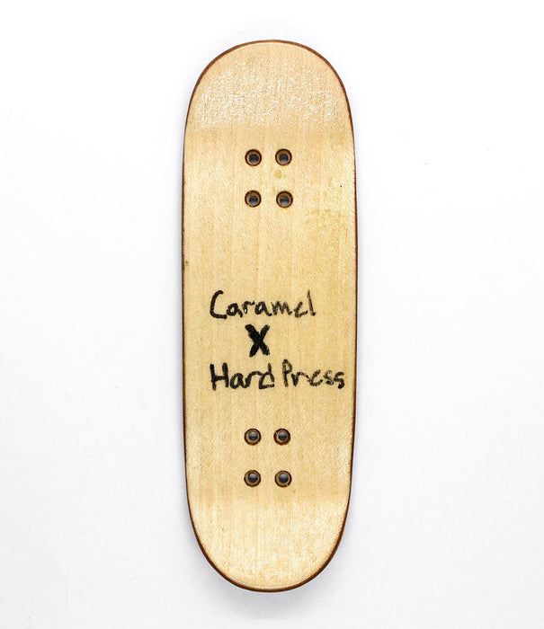 Hard Press x Caramel recycled deck 30mm - Caramel Fingerboards - Fingerboard store