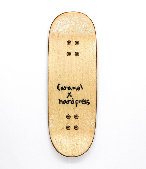 Hard Press x Caramel recycled deck 32mm - Caramel Fingerboards - Fingerboard store