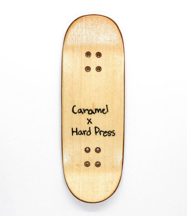 Hard Press x Caramel recycled deck 32mm - Caramel Fingerboards - Fingerboard store