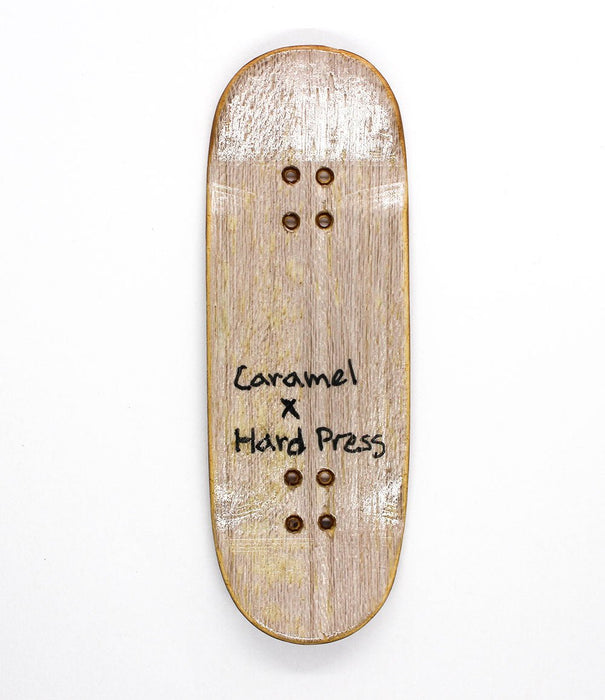 Hard Press x Caramel recycled deck 32mm - Caramel Fingerboards - Fingerboard store