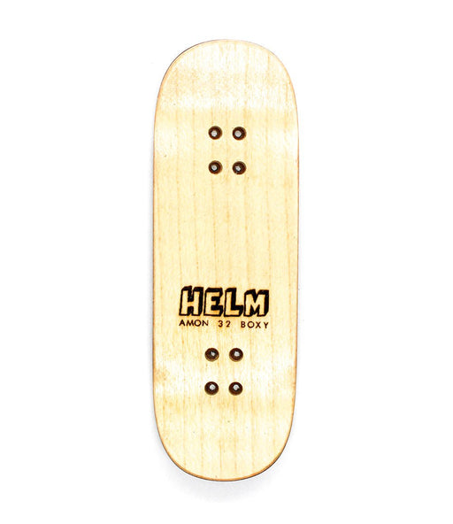 Helm fingerboard boxy deck 32mm - Caramel Fingerboards - Fingerboard store