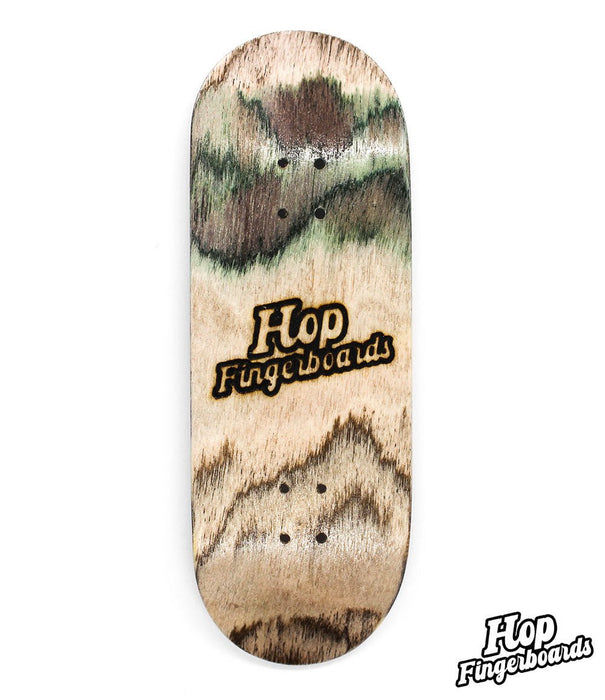 Hop Fingerboards green deck 33.5mm - Caramel Fingerboards - Fingerboard store