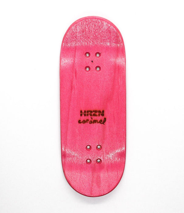 Horizon x Caramel pink dagger deck 35mm - Caramel Fingerboards - Fingerboard store