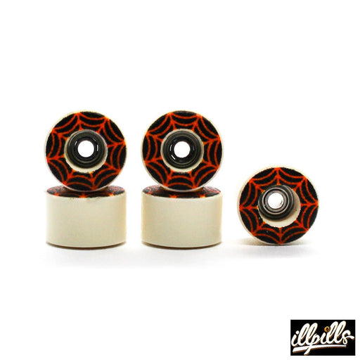 Illpills x Caramel spider web fingerboard wheels 7.5mm - Caramel Fingerboards - Fingerboard store