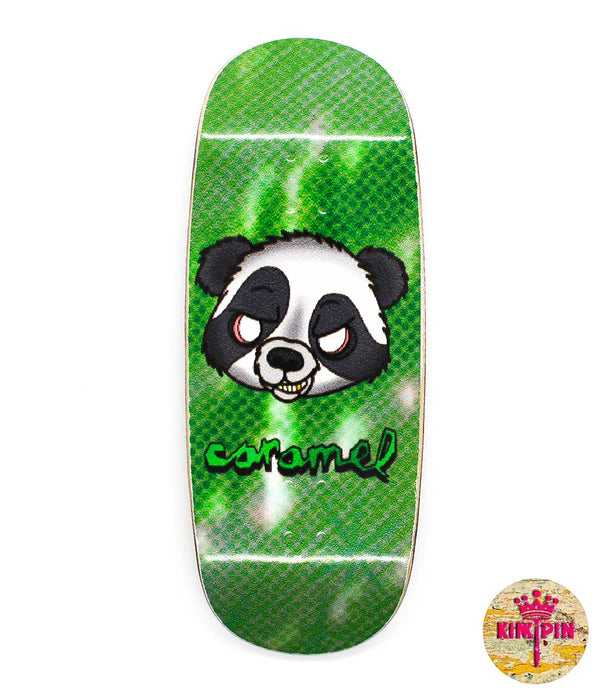 Kinkpin x Caramel panda fingerboard deck 34mm - Caramel Fingerboards - Fingerboard store