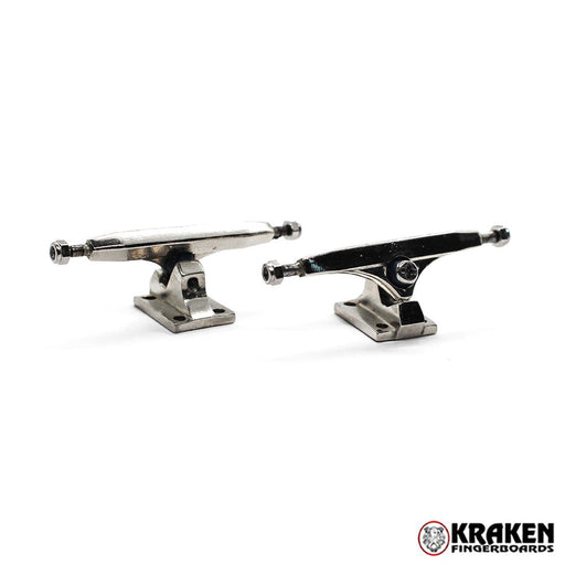 Kraken silver trucks LongF 34mm - Caramel Fingerboards - Fingerboard store