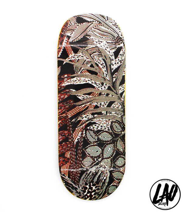 Lao leaves fingerboard deck 34mm - Caramel Fingerboards - Fingerboard store