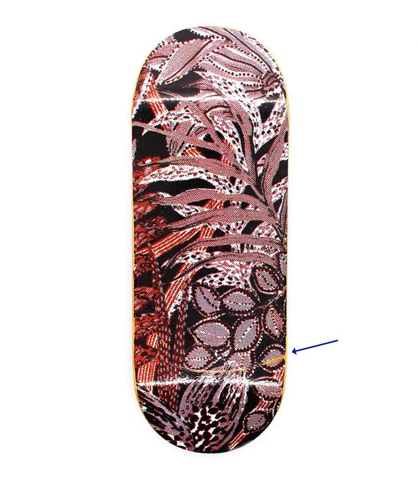 Lao leaves RIP relief fingerboard deck 34mm - Caramel Fingerboards - Fingerboard store