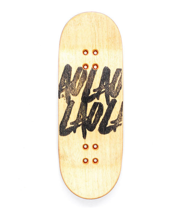 Lao leaves RIP relief fingerboard deck 34mm - Caramel Fingerboards - Fingerboard store