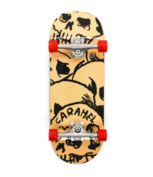 Lao x Caramel skulls complete fingerboard 34mm - Caramel Fingerboards - Fingerboard store