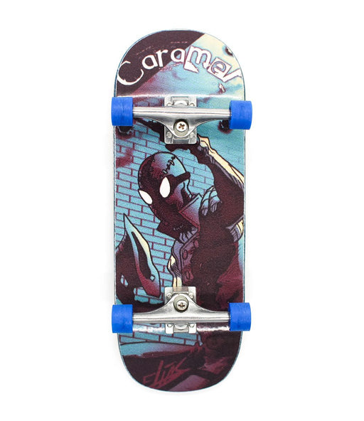 Lao x Caramel spider man complete fingerboard 34mm - Caramel Fingerboards - Fingerboard store