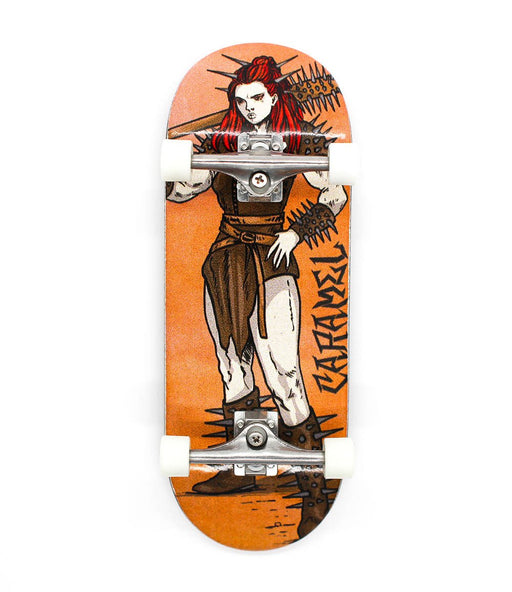 Lao x Caramel warrior woman complete fingerboard 34.5mm - Caramel Fingerboards - Fingerboard store